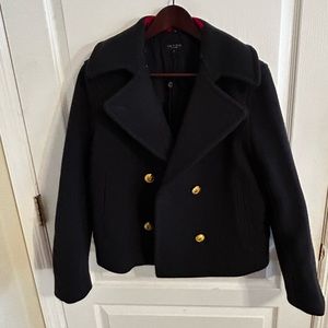 NWT Rag and Bone Peacoat w/ detachable fur collar